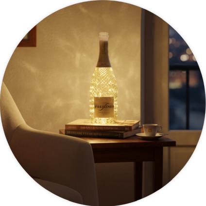 Lampa - wystarczą lampki led i kreatywność